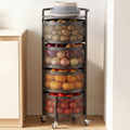 4-Tier Rotating Kitchen Storage Rack