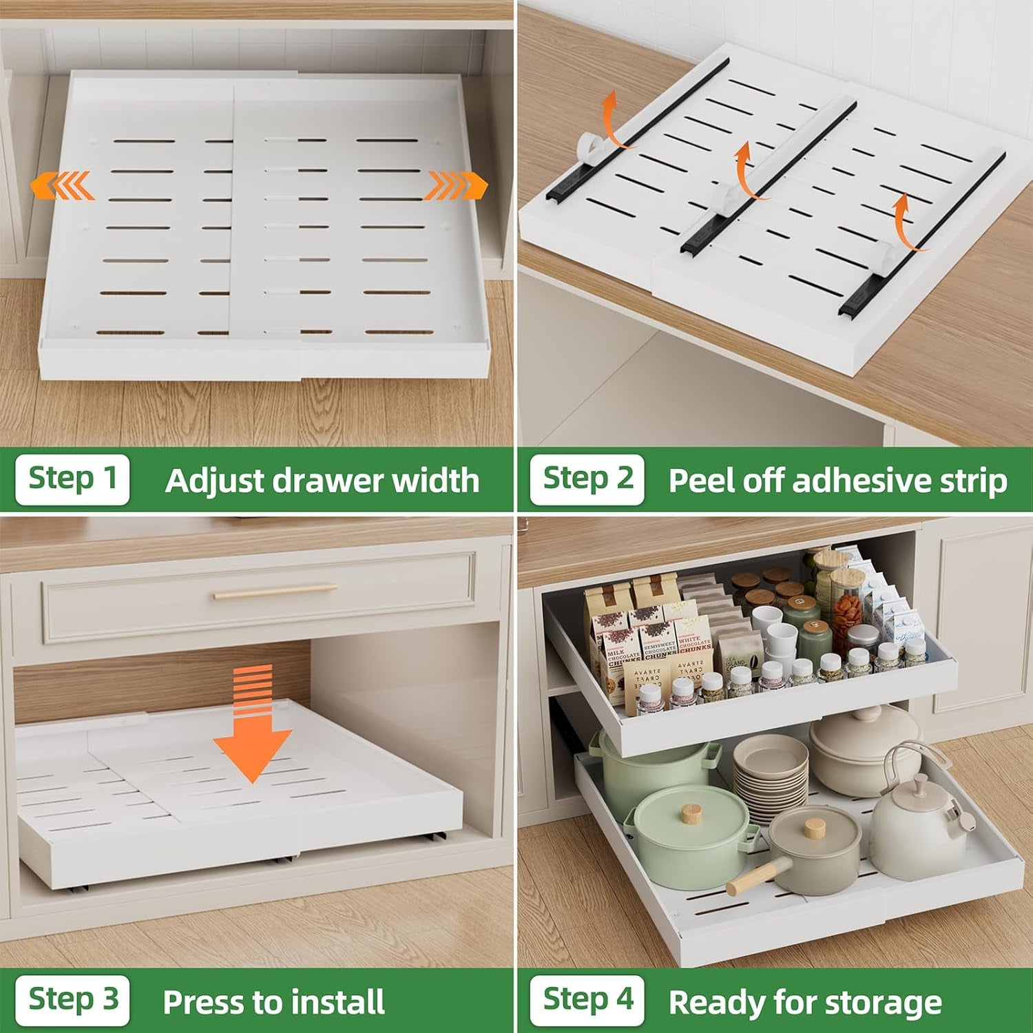 Expandable Pull Out Cabinet Organizer