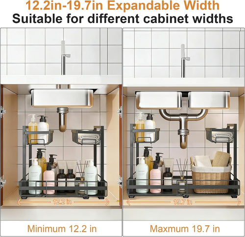 2-Tier Expandable Under Sink Organizer