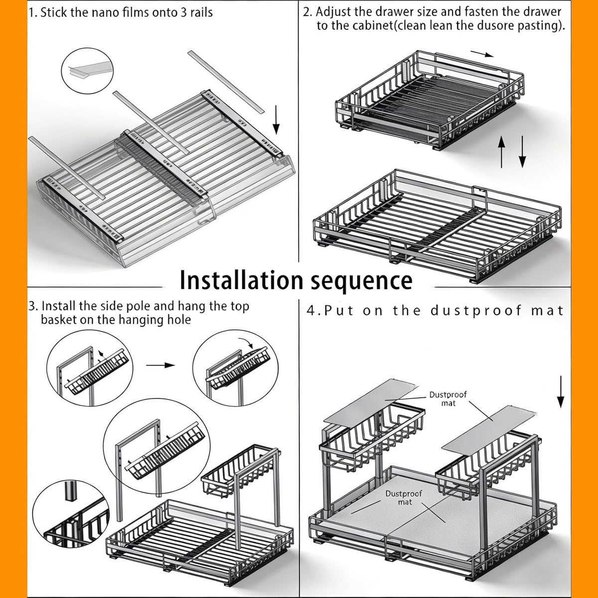 2-Tier Expandable Under Sink Organizer